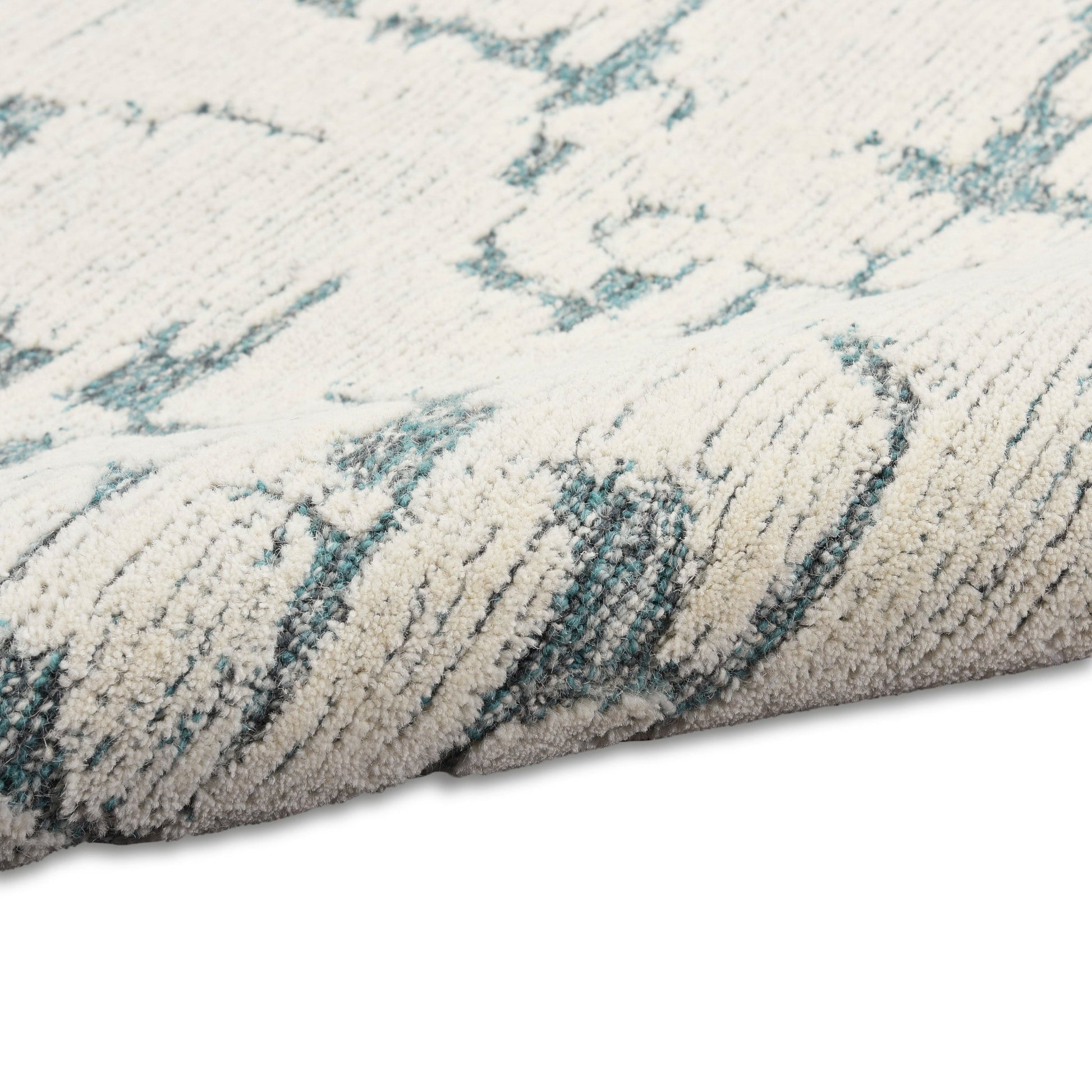 Calvin Klein CK009 Sculptural SCL01 Teal Contemporary Tufted Rug - Rugs - Calvin Klein - Atlanta Designer Rugs