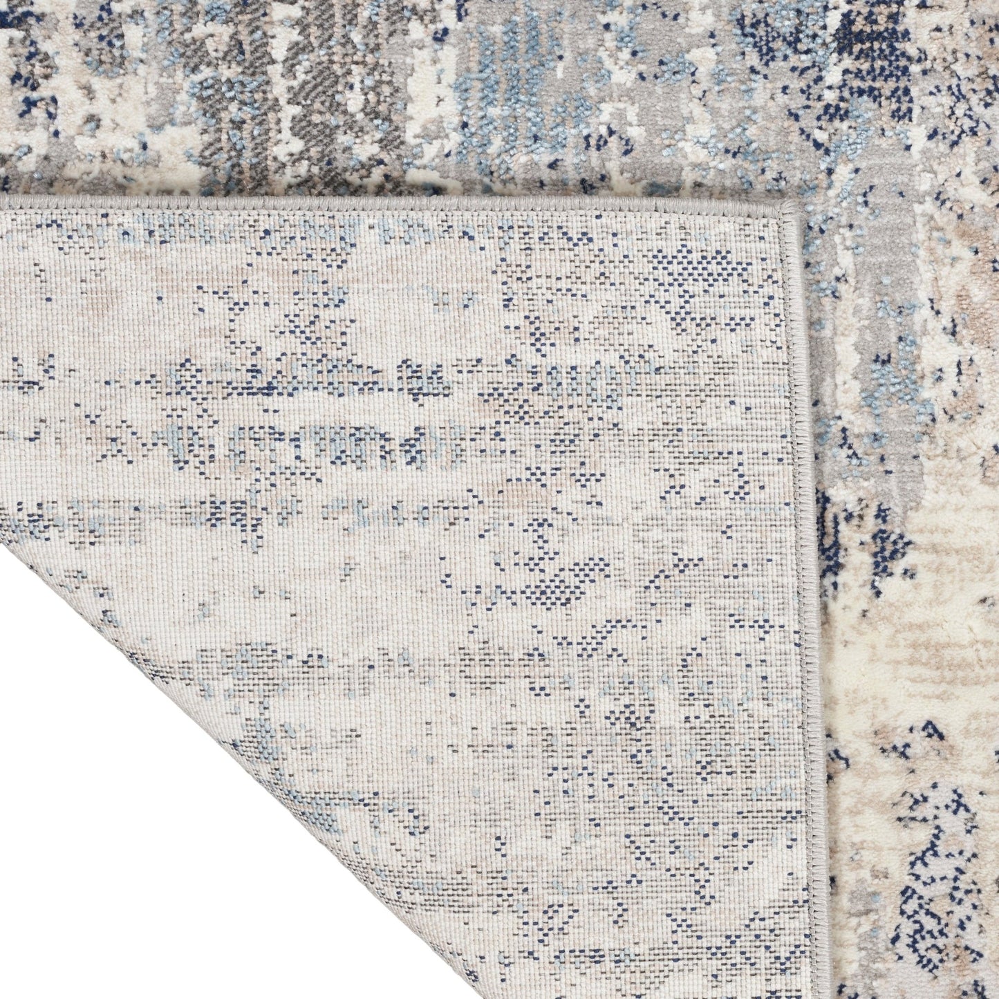 Calvin Klein CK022 Infinity IFN04 Ivory Grey Blue Contemporary Machinemade Rug - Rugs - Calvin Klein - Atlanta Designer Rugs