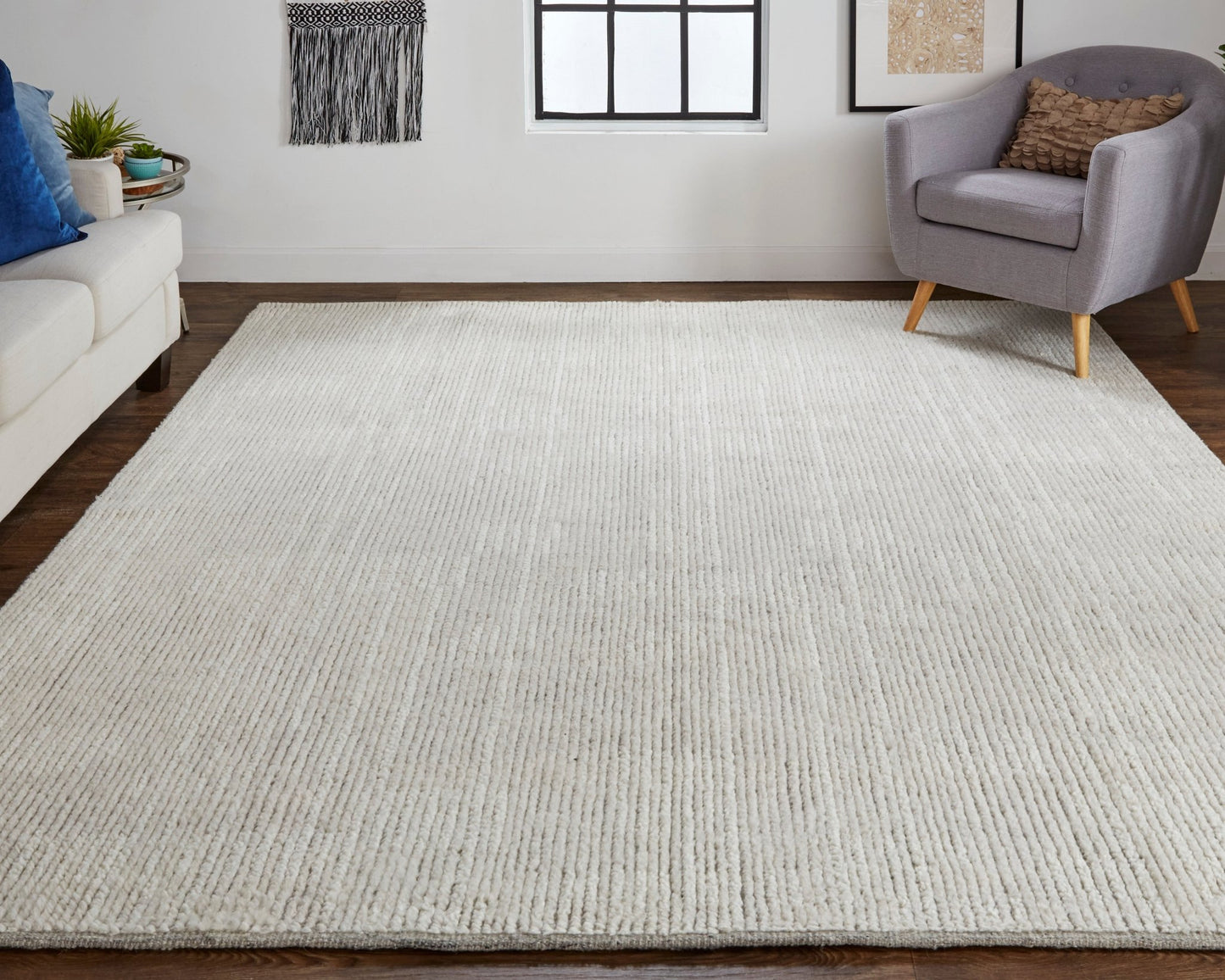 Feizy Alford 6922F Ivory Modern/Classic/Industrial Hand Knotted Rug - Rugs - Feizy - Atlanta Designer Rugs