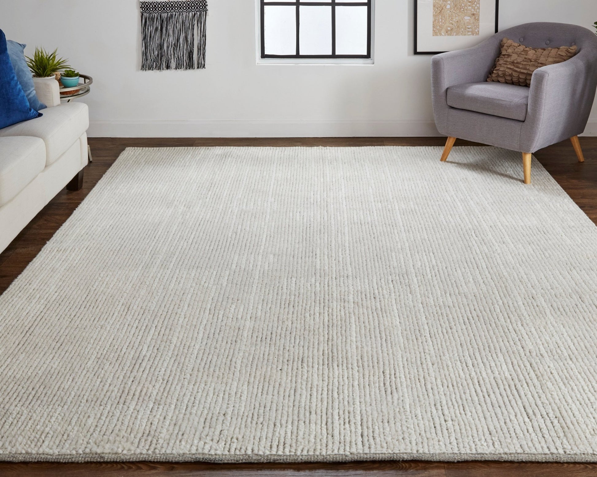 Feizy Alford 6922F Ivory Modern/Classic/Industrial Hand Knotted Rug - Rugs - Feizy - Atlanta Designer Rugs