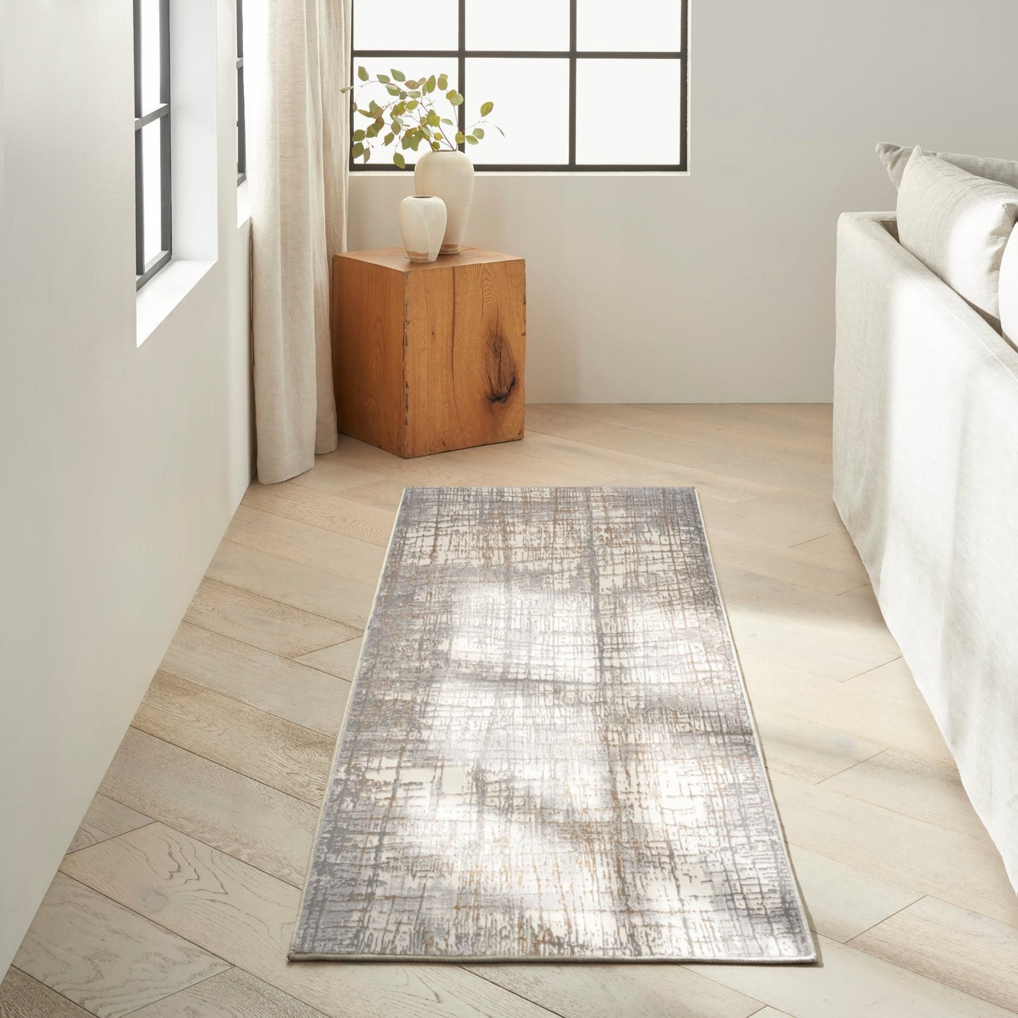 Calvin Klein Ck950 Rush CK950 Ivory Grey Contemporary Machinemade Rug - Rugs - Calvin Klein - Atlanta Designer Rugs