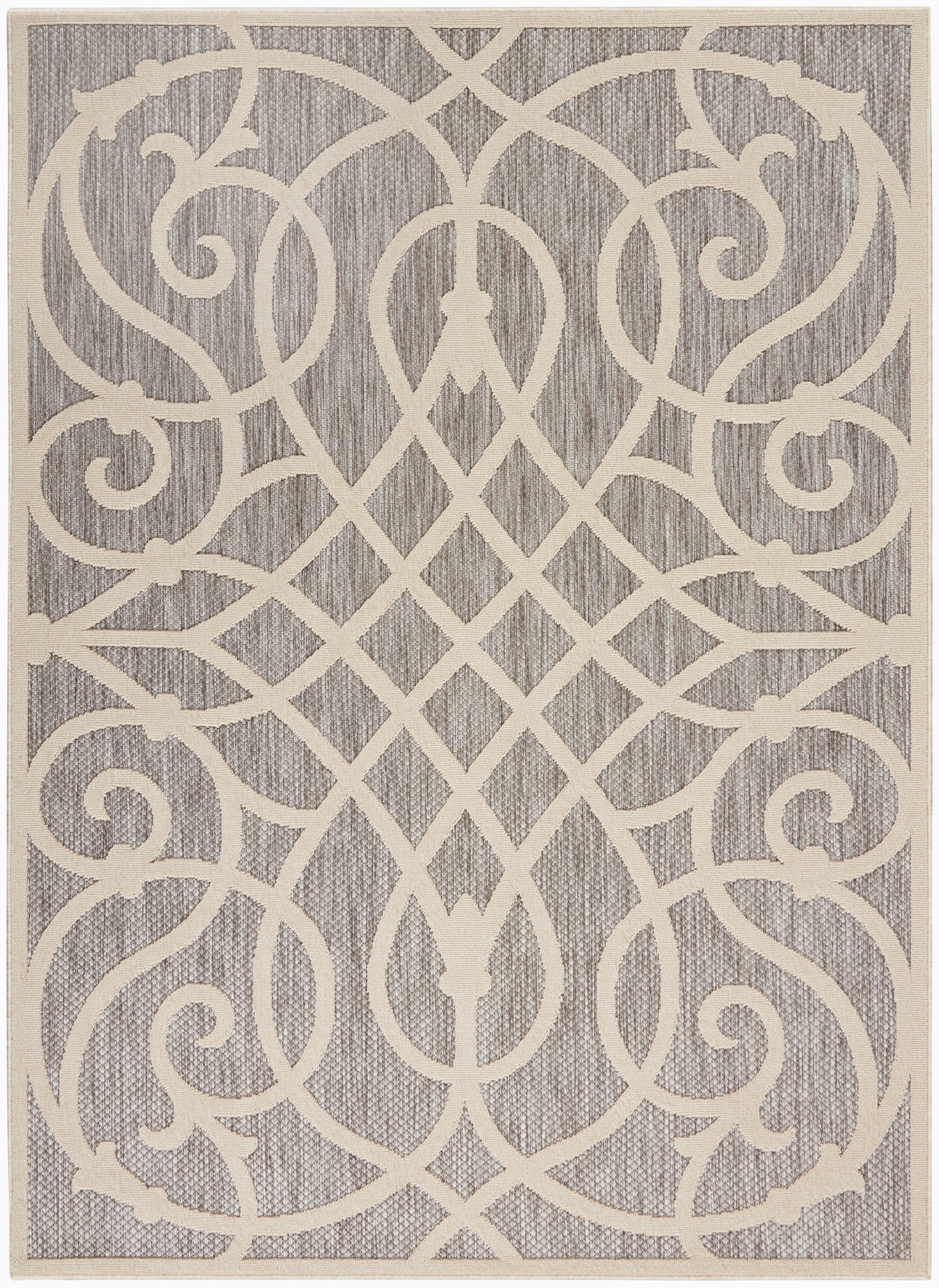 Nourison Home Cozumel CZM04 Grey Contemporary Power-Loomed Rug