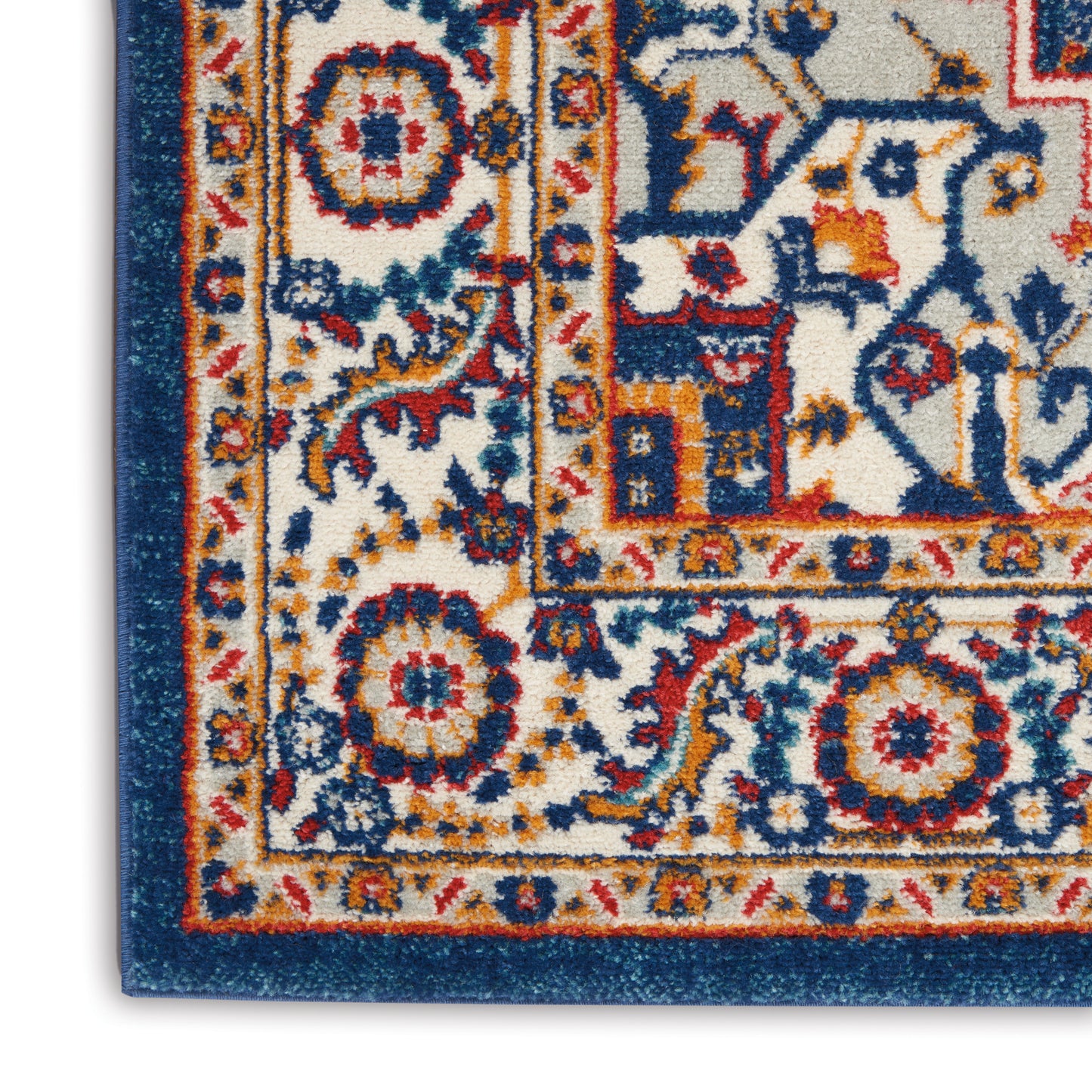 Nourison Home Passion  Blue Multicolor  Traditional