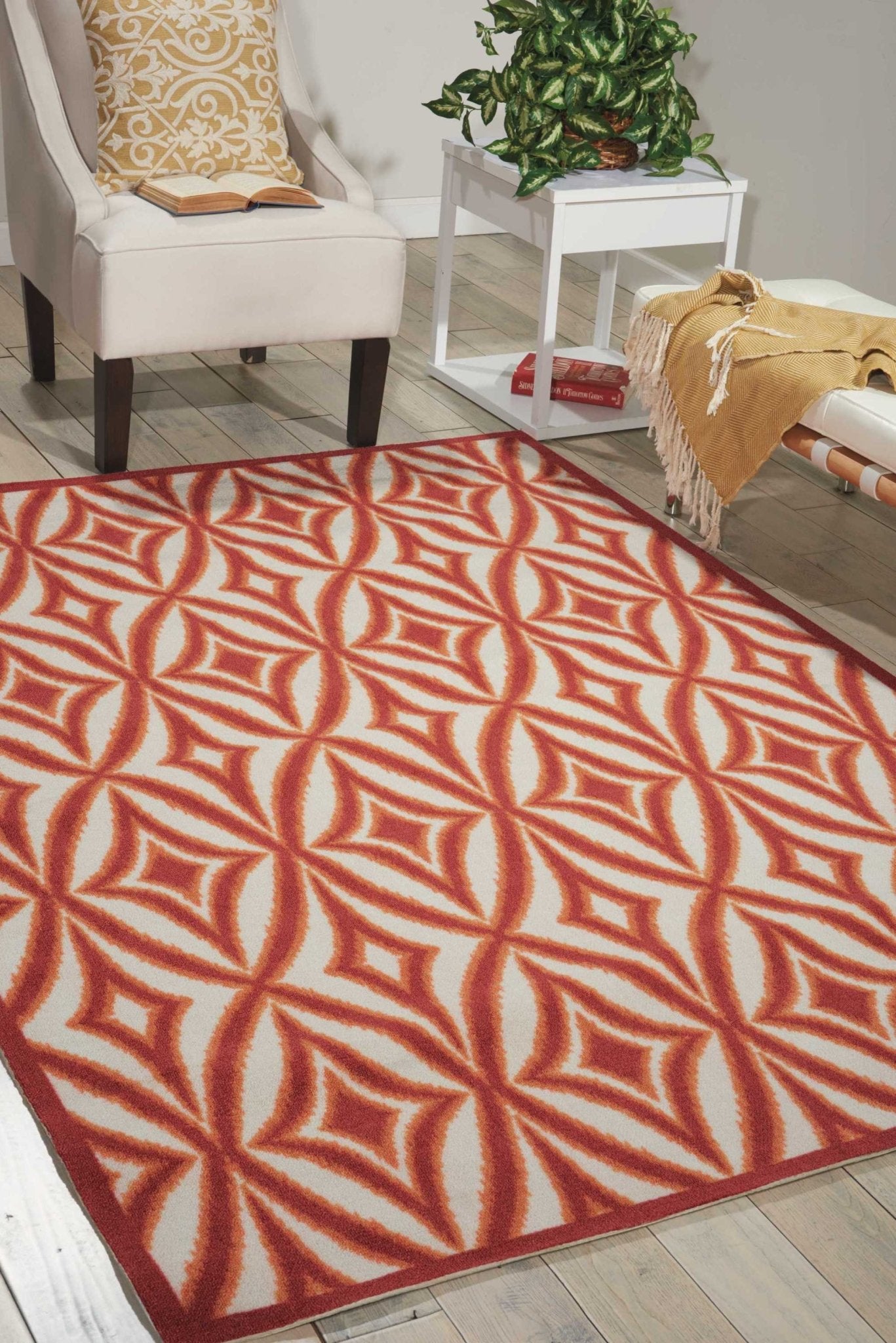 Waverly Sun N Shade SND19 Campari Contemporary Machinemade Rug - Rugs - Waverly - Atlanta Designer Rugs