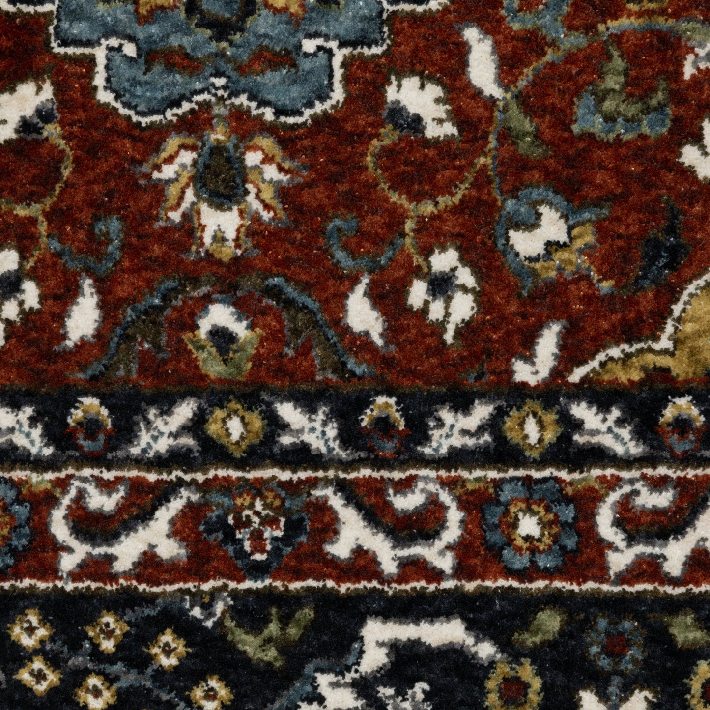 Oriental Weavers Vivian VI04B Red Navy Traditional Power - Loomed Rug - Rugs - Oriental Weavers - Atlanta Designer Rugs