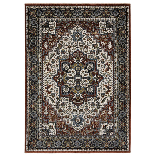 Oriental Weavers Vivian VI06A Red Multi Traditional Power - Loomed Rug - Rugs - Oriental Weavers - Atlanta Designer Rugs