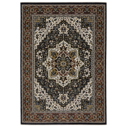 Oriental Weavers Vivian VI06C Navy Multi Traditional Power - Loomed Rug - Rugs - Oriental Weavers - Atlanta Designer Rugs