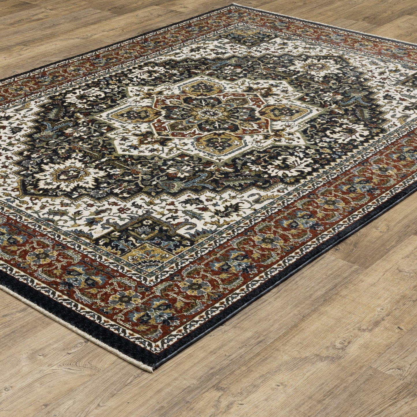 Oriental Weavers Vivian VI06C Navy Multi Traditional Power - Loomed Rug - Rugs - Oriental Weavers - Atlanta Designer Rugs