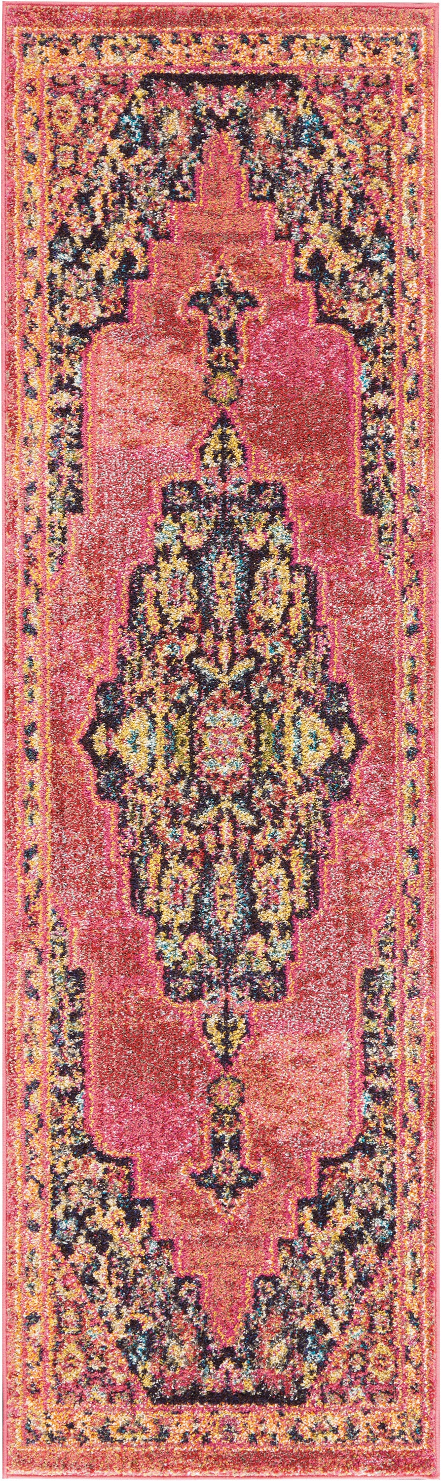 Nourison Home Passionate PST01 Pink Flame Traditional Power-Loomed Rug