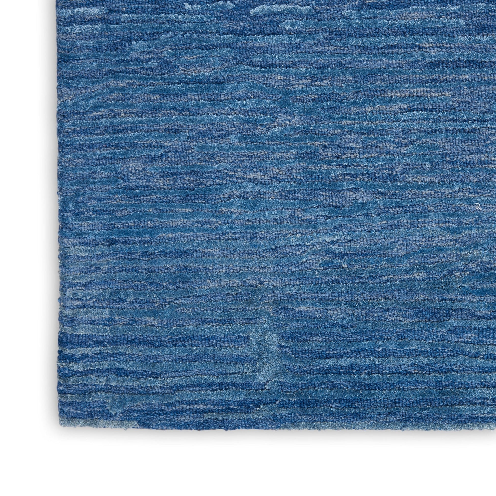 Calvin Klein Ck010 Linear LNR01 Blue Contemporary Tufted Rug - Rugs - Calvin Klein - Atlanta Designer Rugs