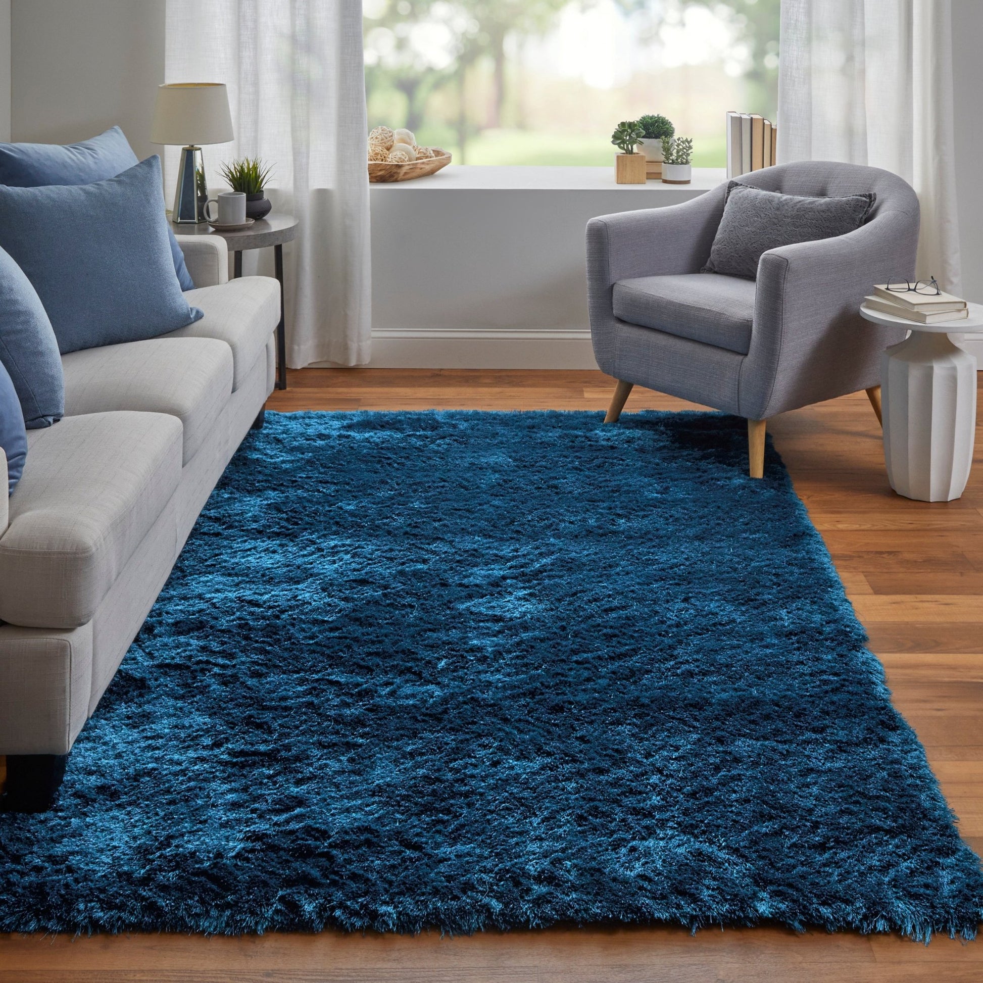 Feizy Indochine 4550F Teal Modern/Luxury & Glam/Casual Hand Tufted Rug - Rugs - Feizy - Atlanta Designer Rugs