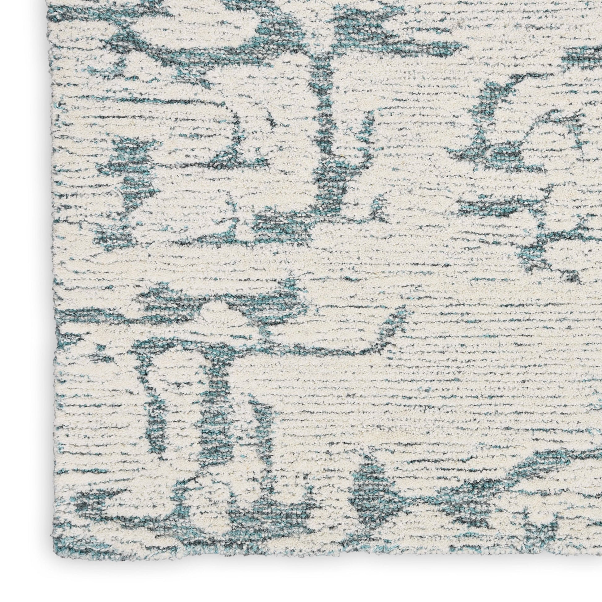 Calvin Klein CK009 Sculptural SCL01 Teal Contemporary Tufted Rug - Rugs - Calvin Klein - Atlanta Designer Rugs