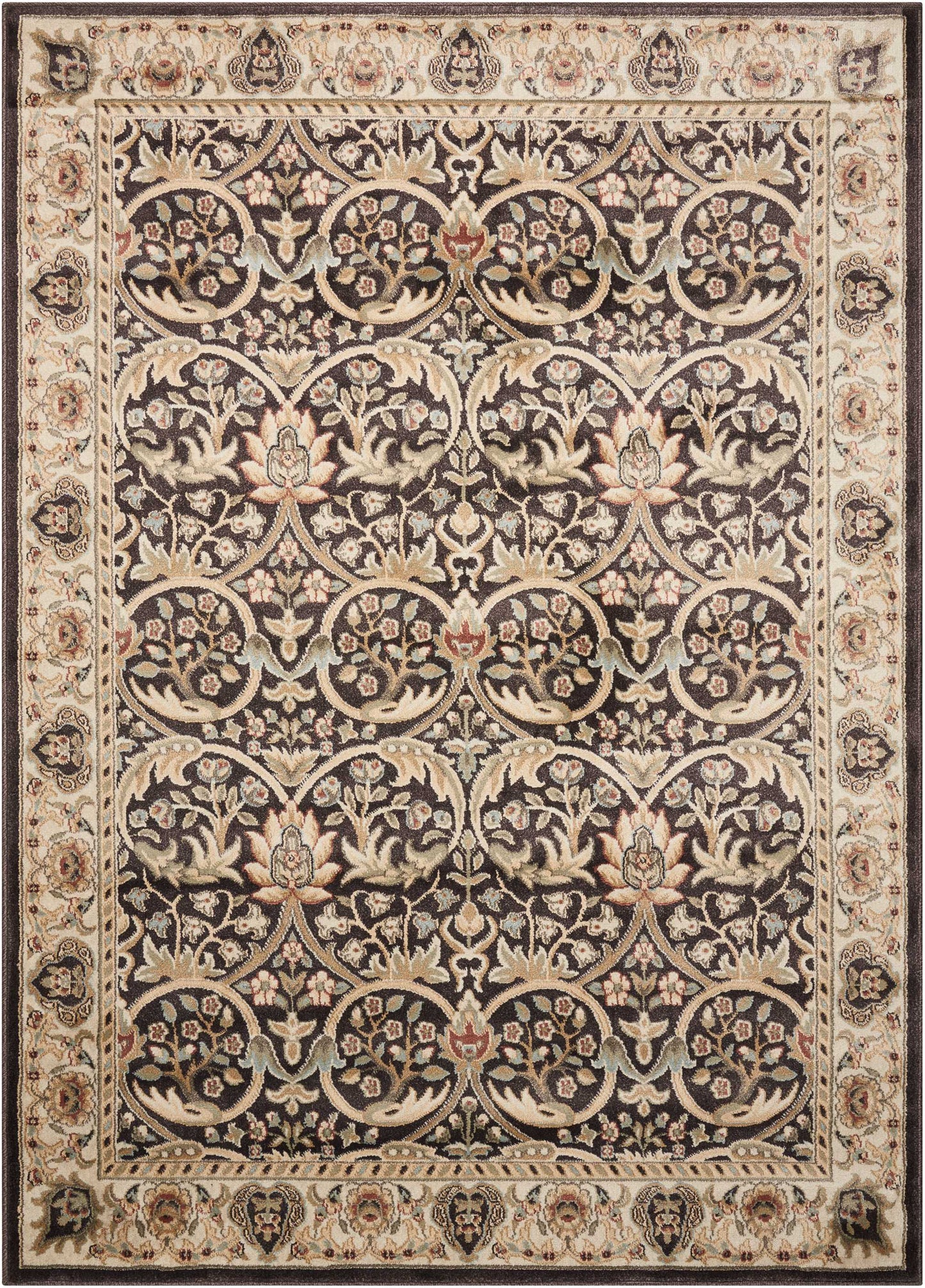 Nourison Home Walden WAL03 Bistre Traditional Power-Loomed Rug