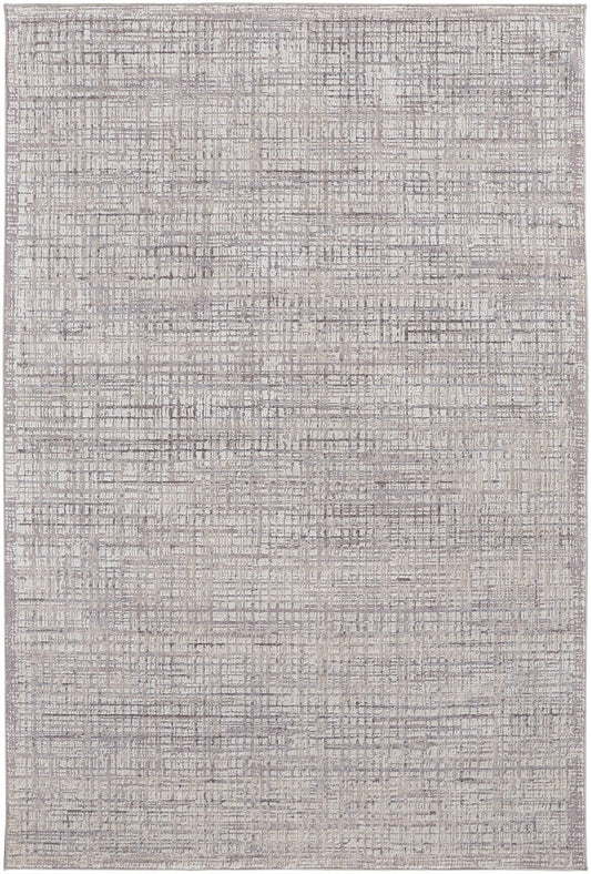 Feizy Lennon 39G4F Gray Beige Transitional/Casual/Industrial Machine Woven Rug - Rugs - Feizy - Atlanta Designer Rugs