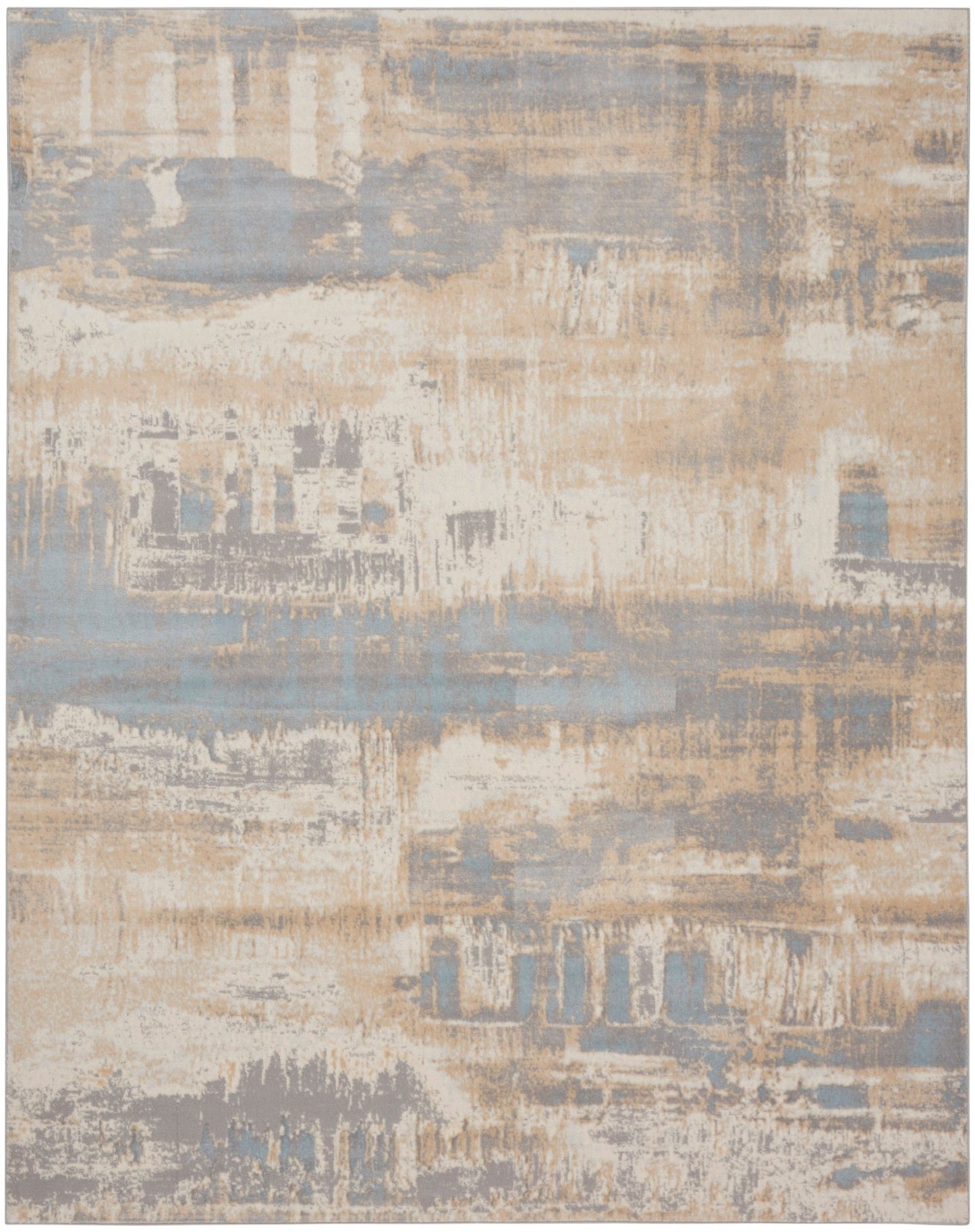 Calvin Klein Ck005 Enchanting ECH02 Ivory Seaglass Contemporary Machinemade Rug - Rugs - Calvin Klein - Atlanta Designer Rugs