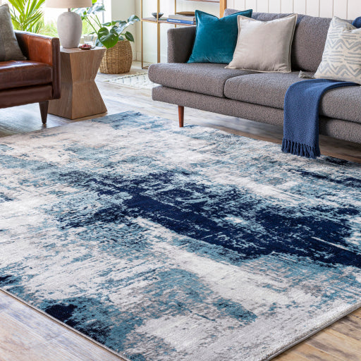 Surya Wanderlust WNL-2326 Ink Blue Modern  Rug