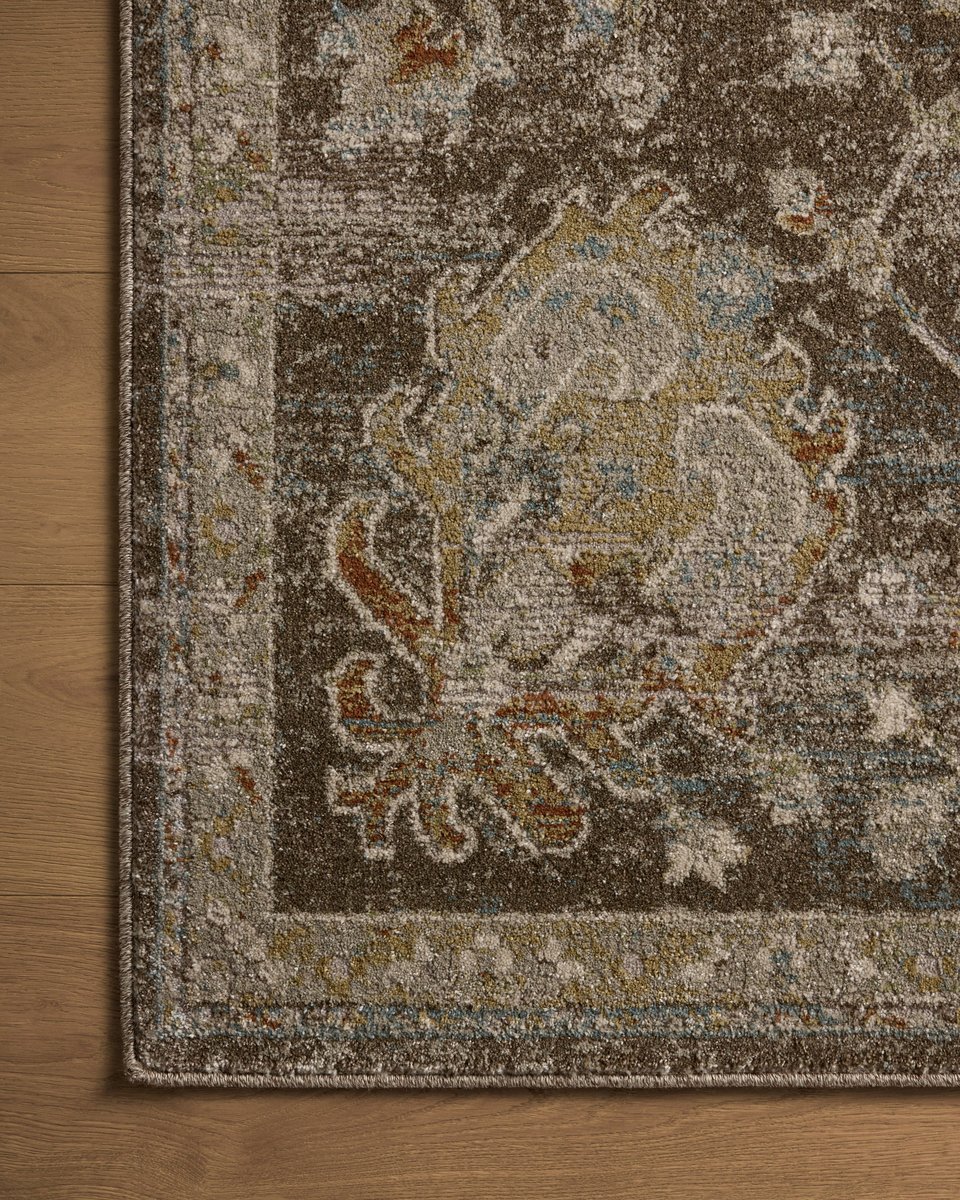 Magnolia Home Mona MOA-02 Bark Multi  Traditional Power Loomed Rug