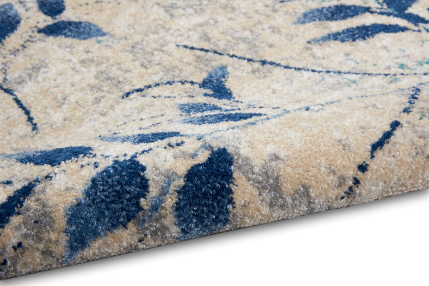 Calvin Klein River Flow RFV03 Beige Navy Contemporary Machinemade Rug - Rugs - Calvin Klein - Atlanta Designer Rugs