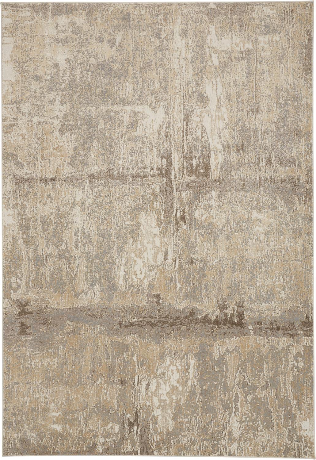 Feizy Parker 3701F Ivory Gray Transitional/Casual Machine Woven Rug - Rugs - Feizy - Atlanta Designer Rugs