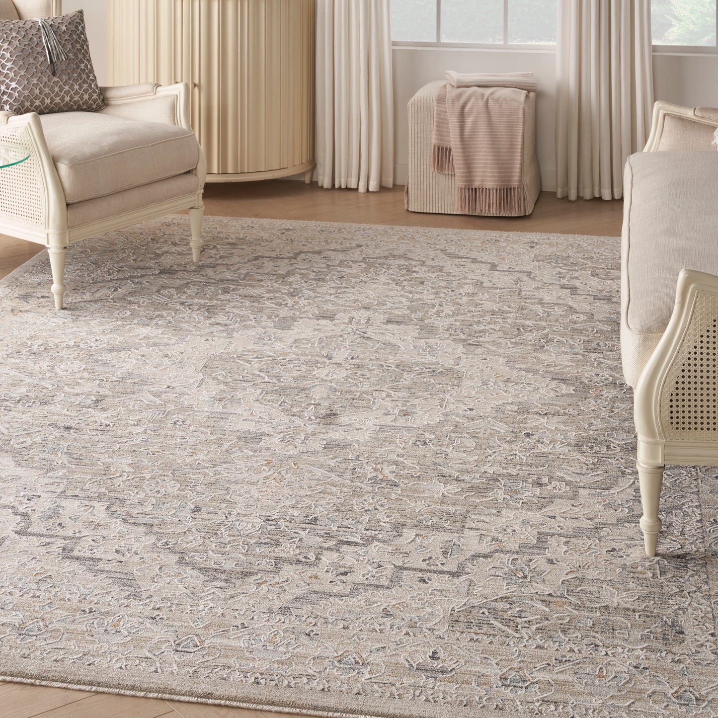 Nourison Home Lynx  Ivory Taupe  Transitional