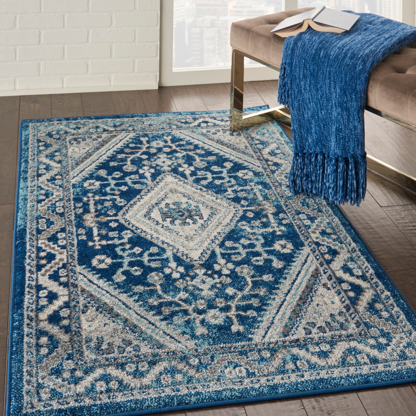 Nourison Home Persian Vintage  Ivory Blue  