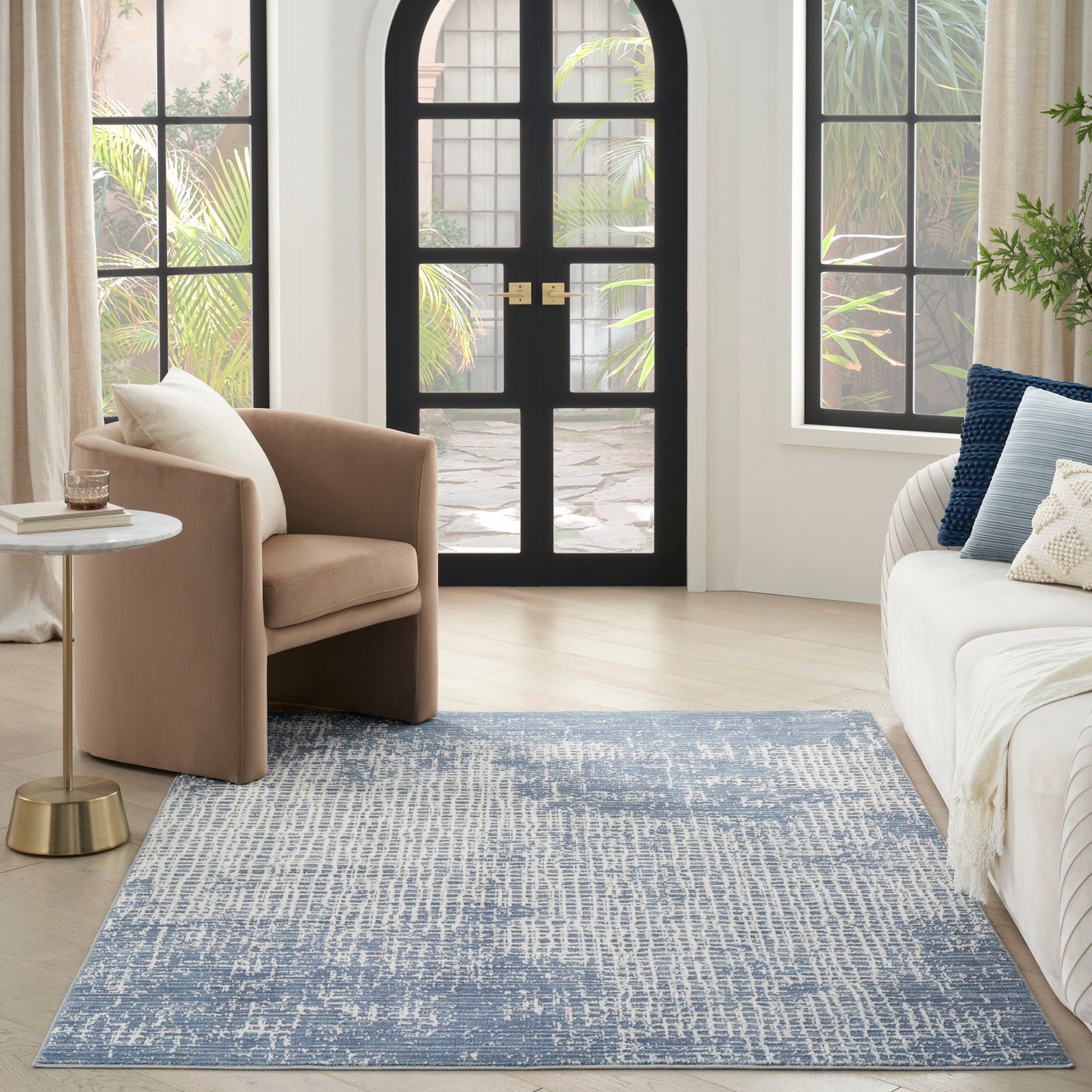 Nourison Home Lillian  Navy Ivory  Contemporary