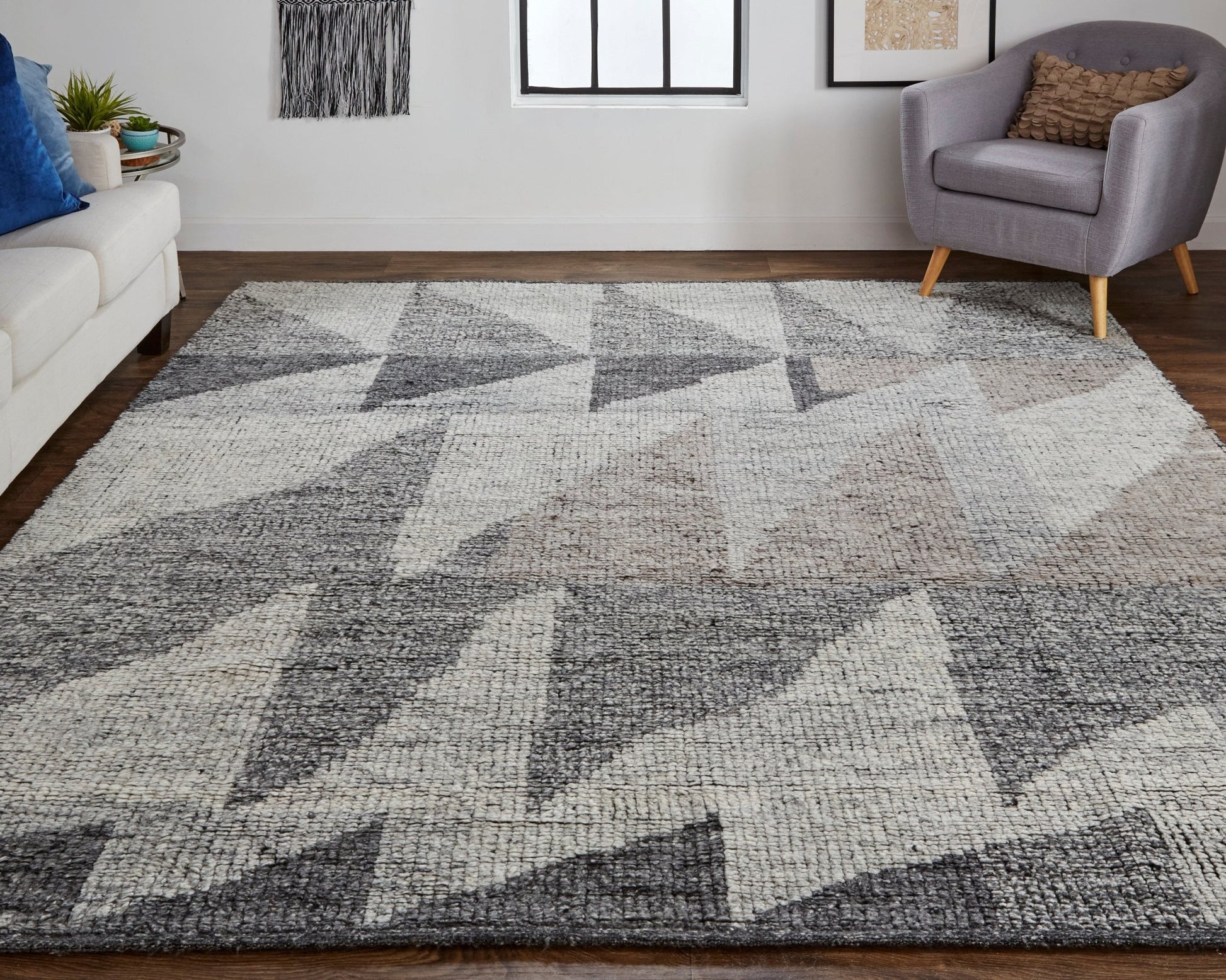 Feizy Alford 6910F Gray Modern/Bohemian & Eclectic Hand Knotted Rug - Rugs - Feizy - Atlanta Designer Rugs