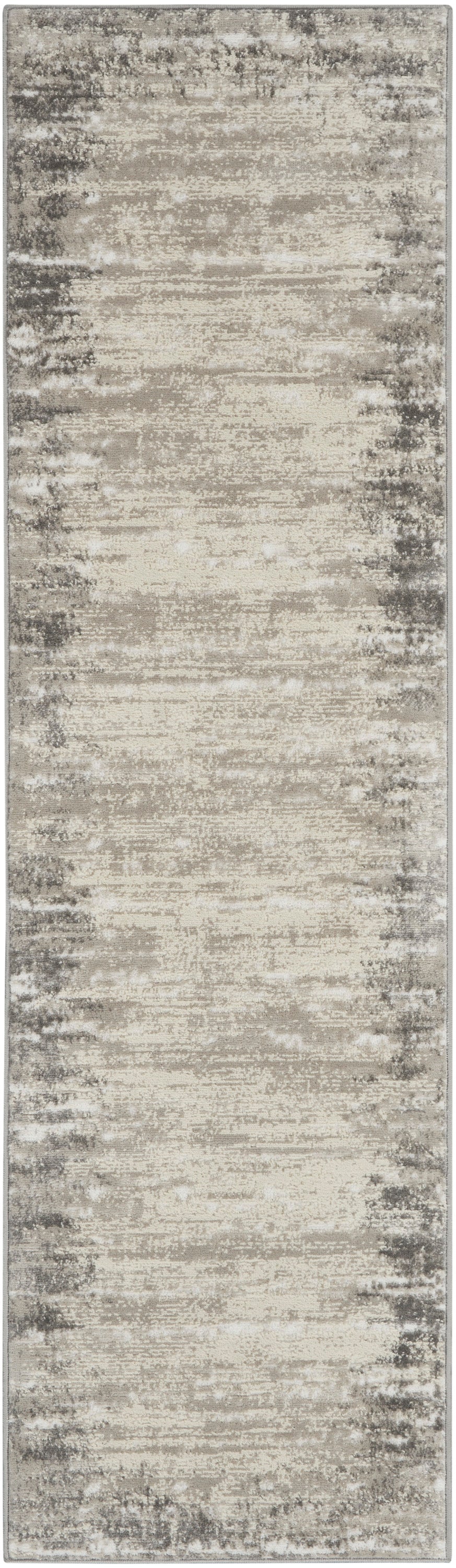 Nourison Home Cyrus CYR04 Ivory Grey Contemporary Power-Loomed Rug