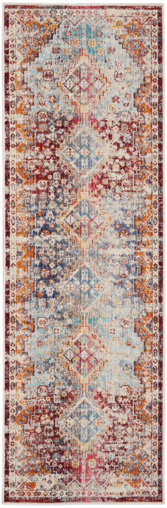 Nourison Home Vintage Kashan  Multicolor  Traditional