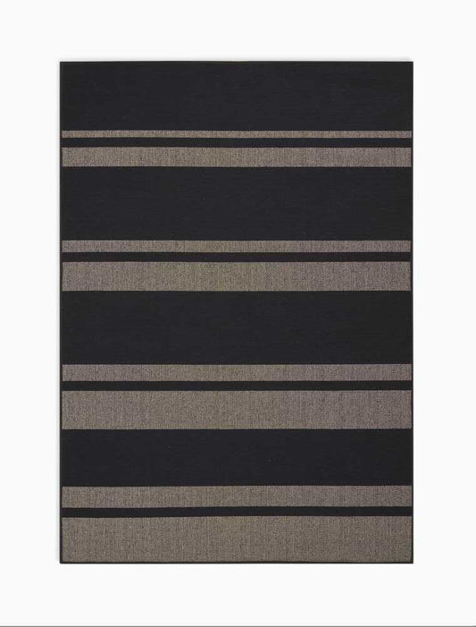 Calvin Klein San Diego CK730 Black Beige Contemporary Flat Weave Rug - Rugs - Calvin Klein - Atlanta Designer Rugs