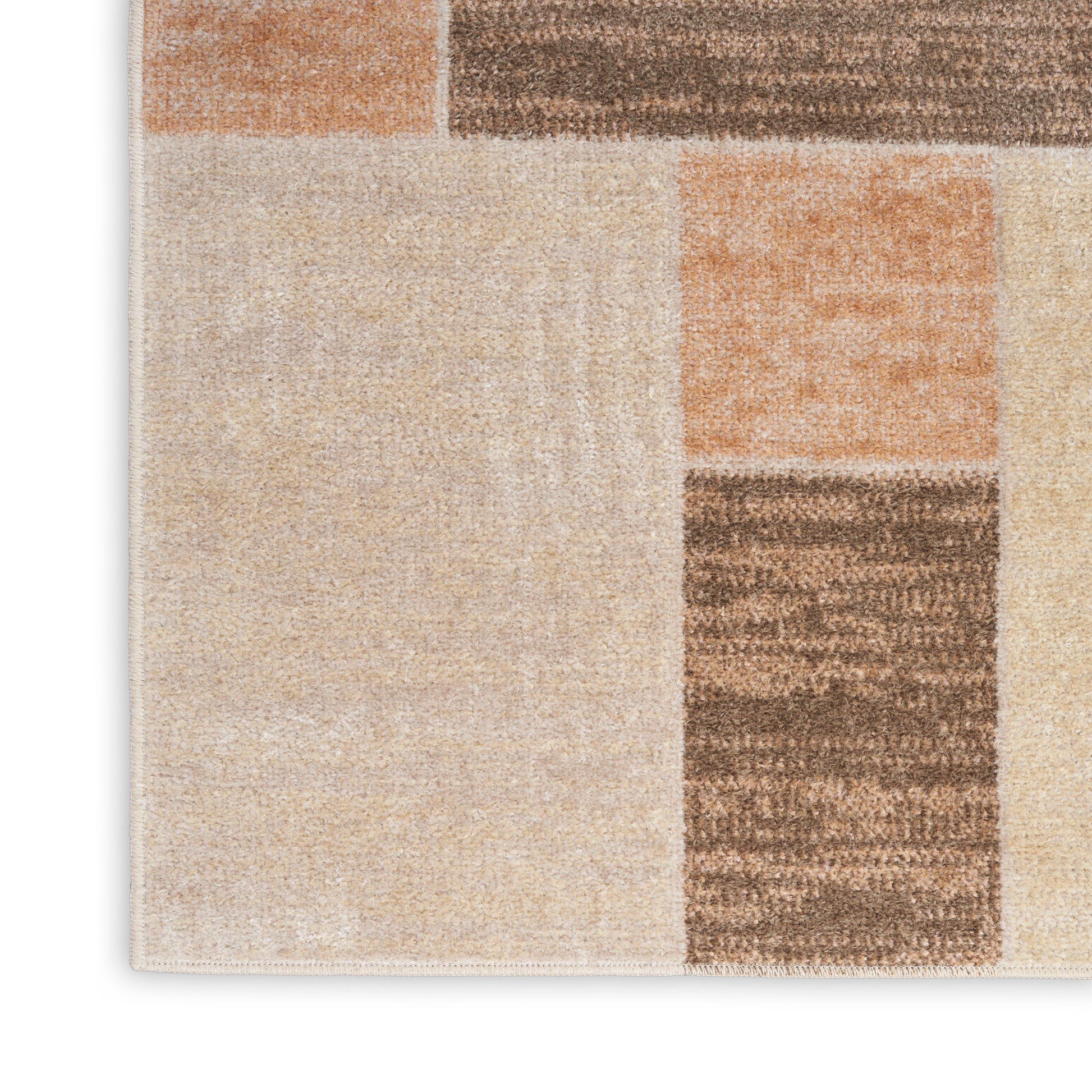 Nourison Home Astra Machine Washable ASW09 Beige Multicolor Contemporary Machinemade Rug