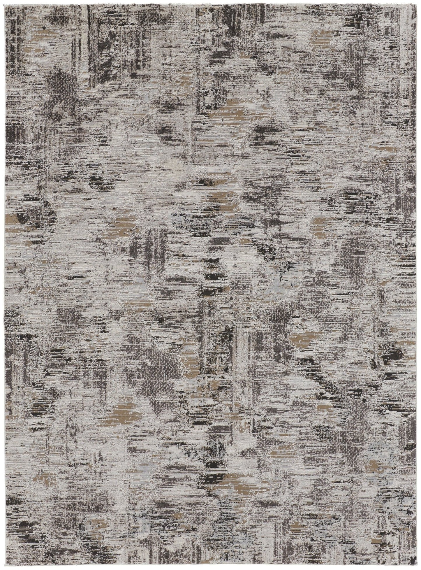 Feizy Vancouver 39FHF Ivory Charcoal Modern/Industrial Rug - Rugs - Feizy - Atlanta Designer Rugs