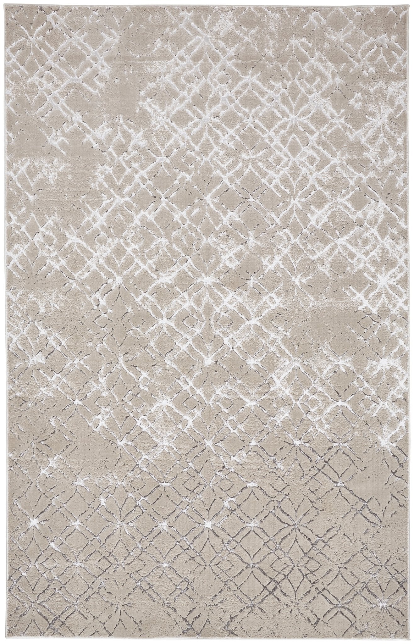 Feizy Micah 3047F Beige Silver Modern/Industrial/Luxury & Gla Machine Woven Rug - Rugs - Feizy - Atlanta Designer Rugs