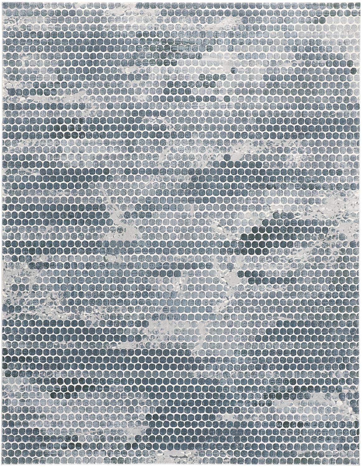 Feizy Atwell 3171F Blue Silver Transitional/Industrial/Farmho Machine Woven Rug - Rugs - Feizy - Atlanta Designer Rugs