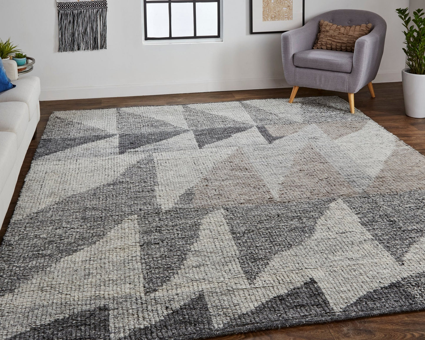 Feizy Alford 6910F Gray Modern/Bohemian & Eclectic Hand Knotted Rug - Rugs - Feizy - Atlanta Designer Rugs