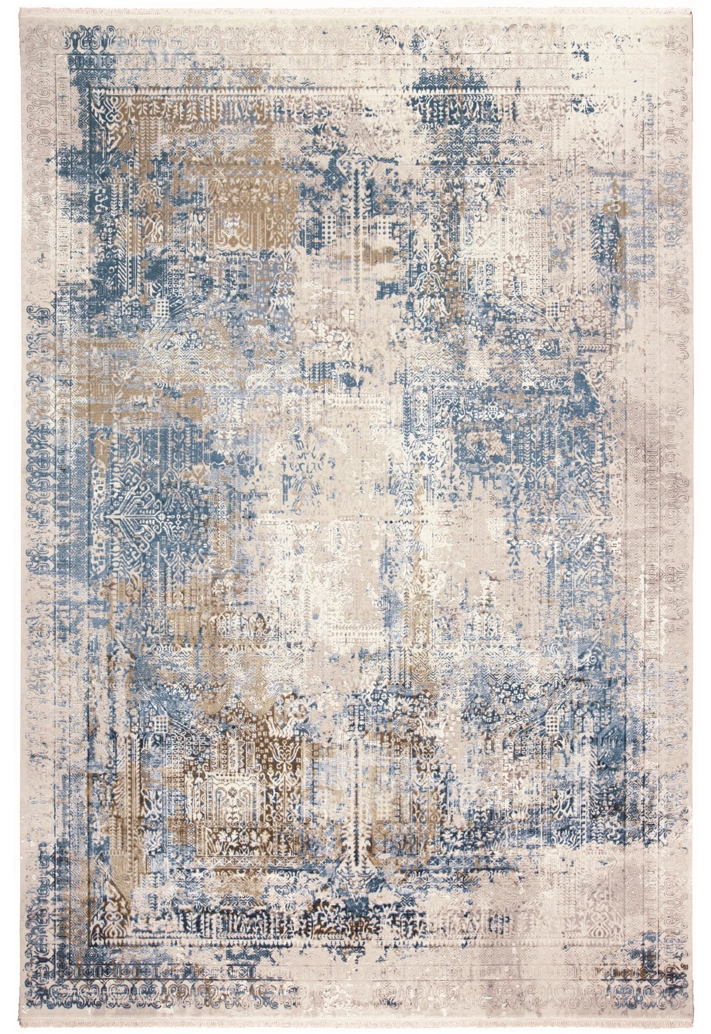 Feizy Cadiz 3890F Blue Gray Modern/Industrial/Luxury & Gla Machine Woven Rug - Rugs - Feizy - Atlanta Designer Rugs