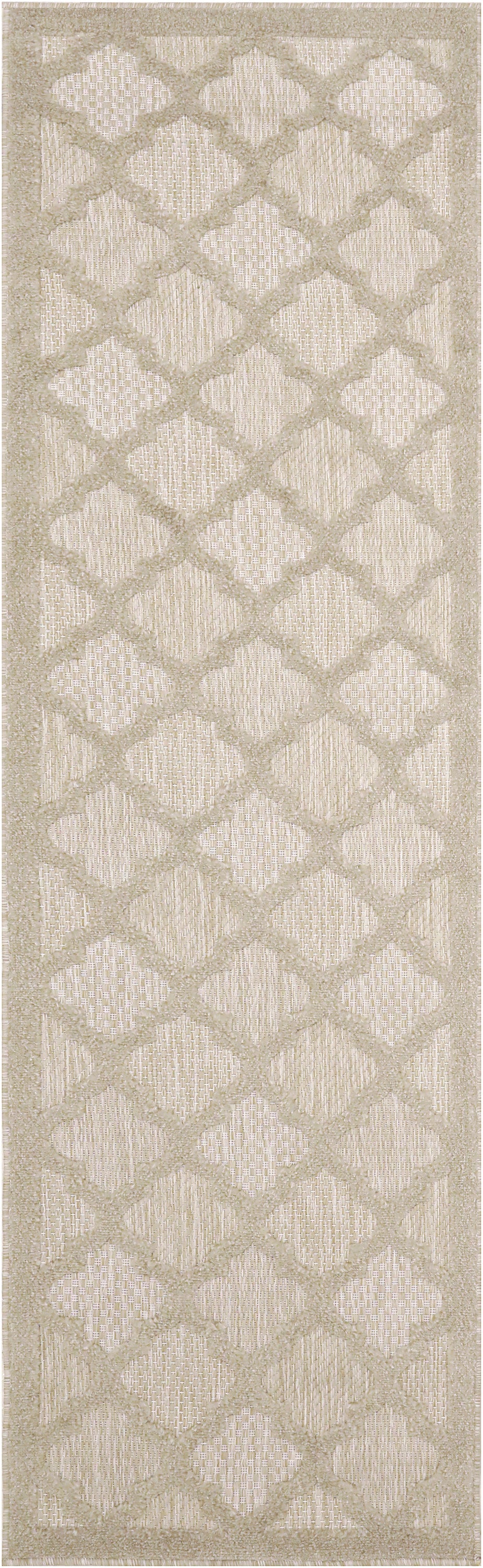 Nourison Home Easy Care NES01 Cream Contemporary Flat Weave Rug