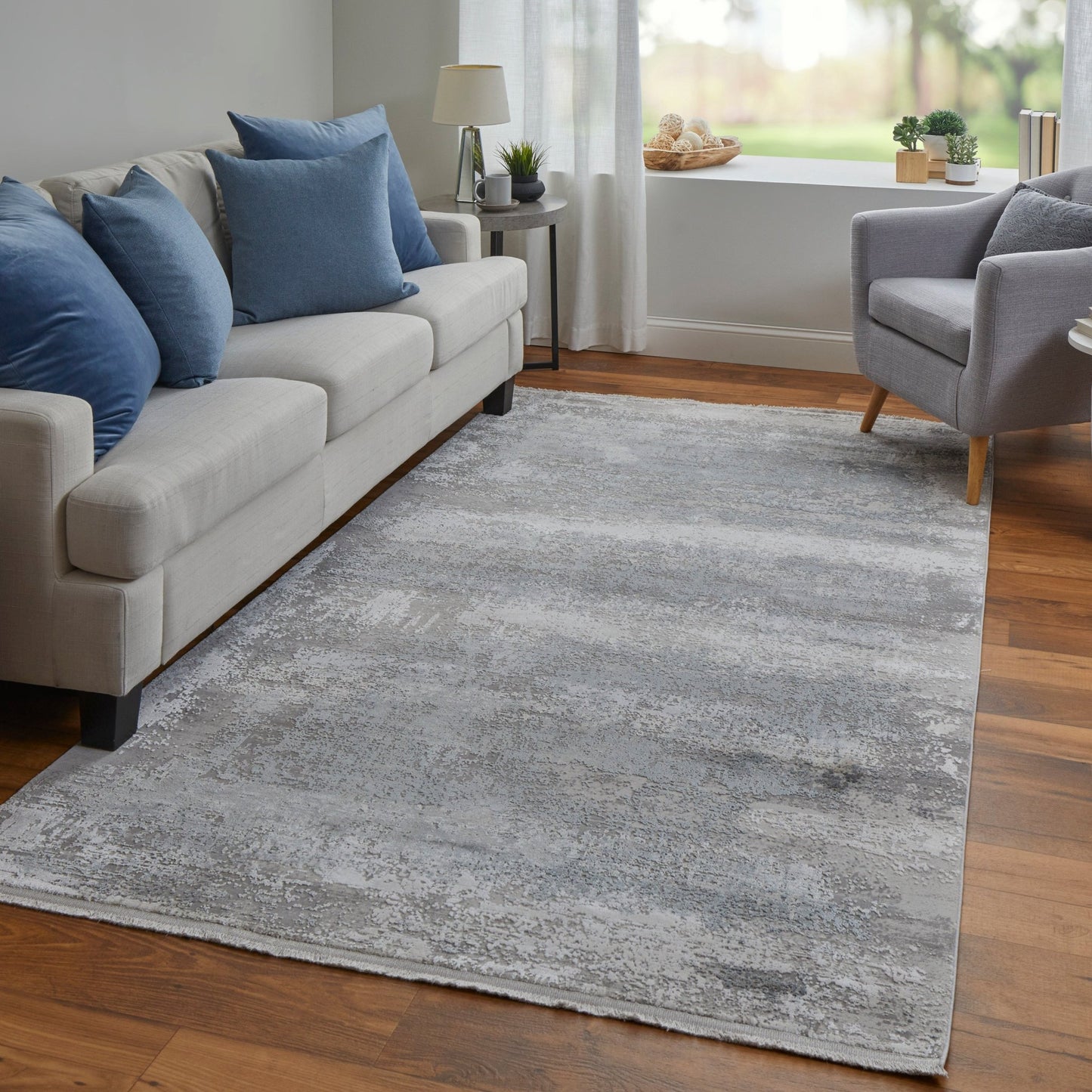 Feizy Cadiz 3888F Light Gray Modern/Industrial/Luxury & Gla Machine Woven Rug - Rugs - Feizy - Atlanta Designer Rugs