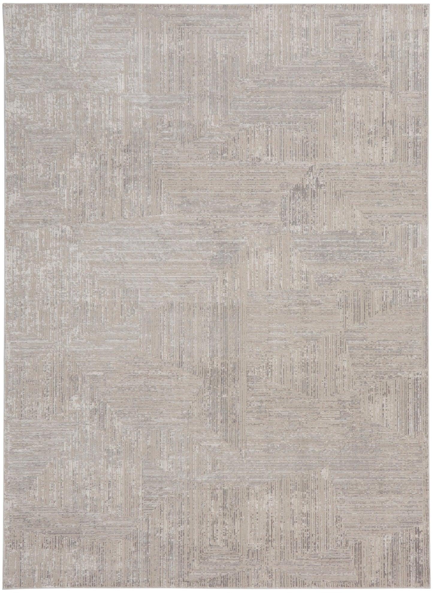 Calvin Klein CK024 Irradiant IRR01 Silver Contemporary Machinemade Rug - Rugs - Calvin Klein - Atlanta Designer Rugs