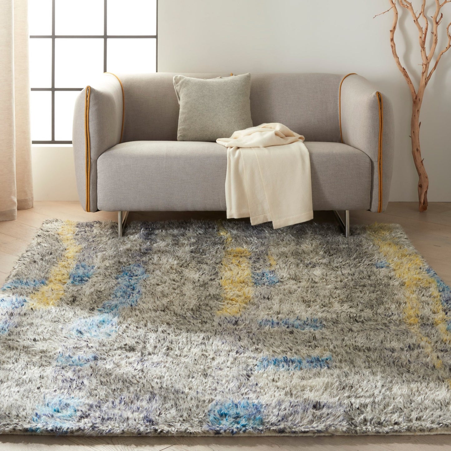 Calvin Klein San Antonio CK771 Multicolor Contemporary Knotted Rug - Rugs - Calvin Klein - Atlanta Designer Rugs