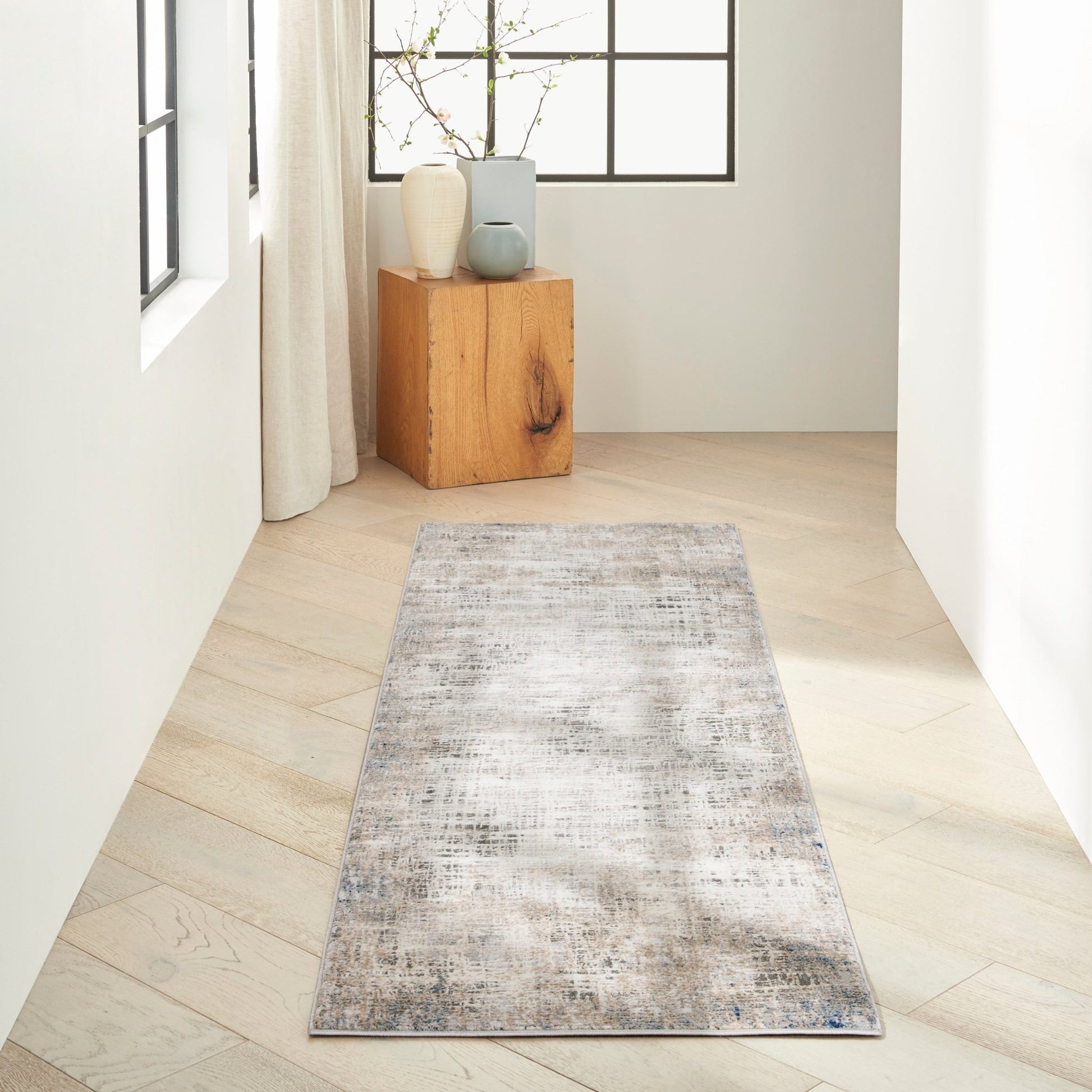 Calvin Klein CK022 Infinity IFN01 Blue Multicolor Contemporary Machinemade Rug - Rugs - Calvin Klein - Atlanta Designer Rugs