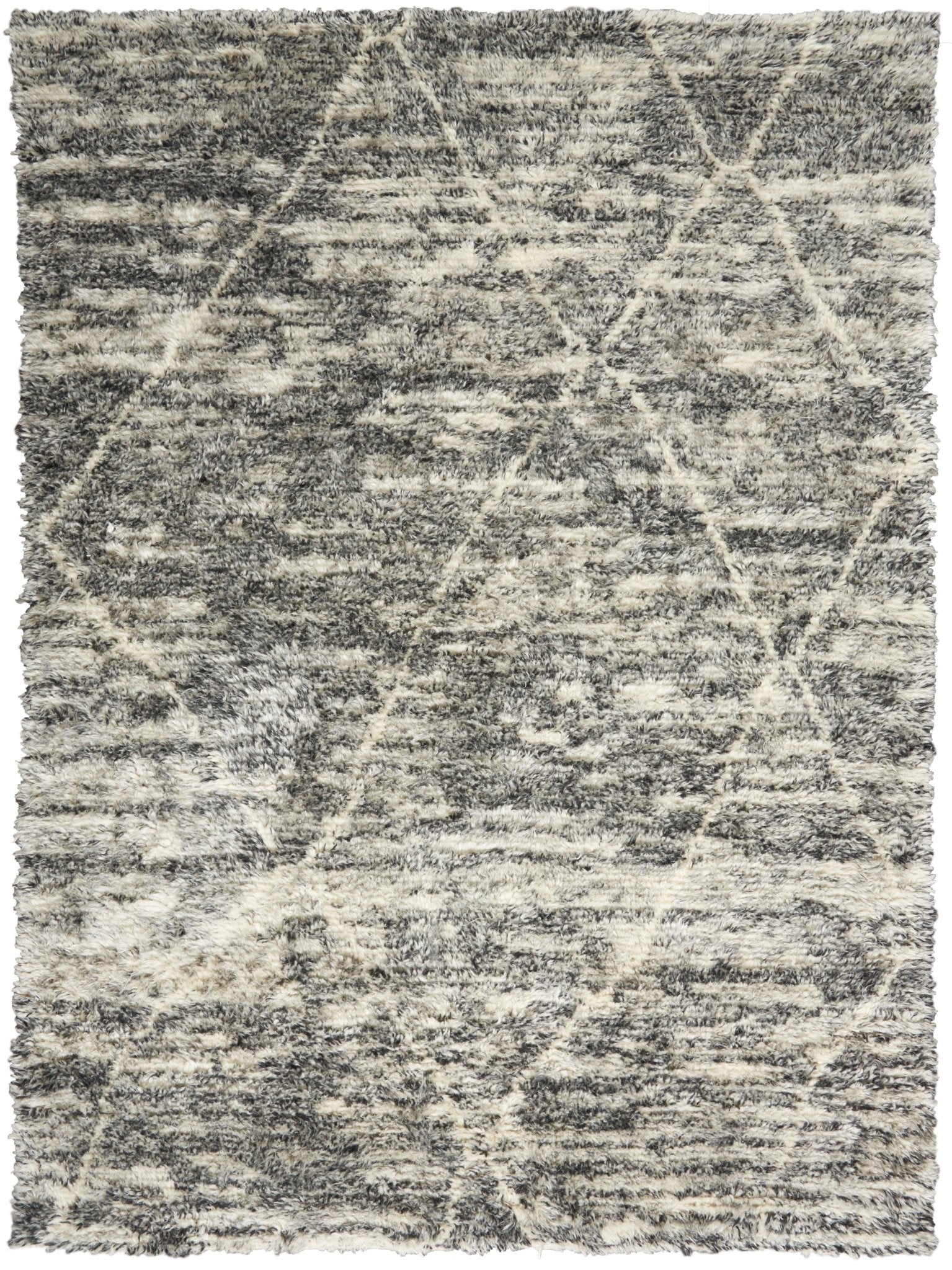 Calvin Klein San Antonio CK774 Charcoal Ivory Transitional Knotted Rug - Rugs - Calvin Klein - Atlanta Designer Rugs