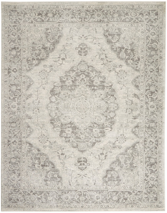 Nourison Home Tranquil  Ivory Grey  Traditional