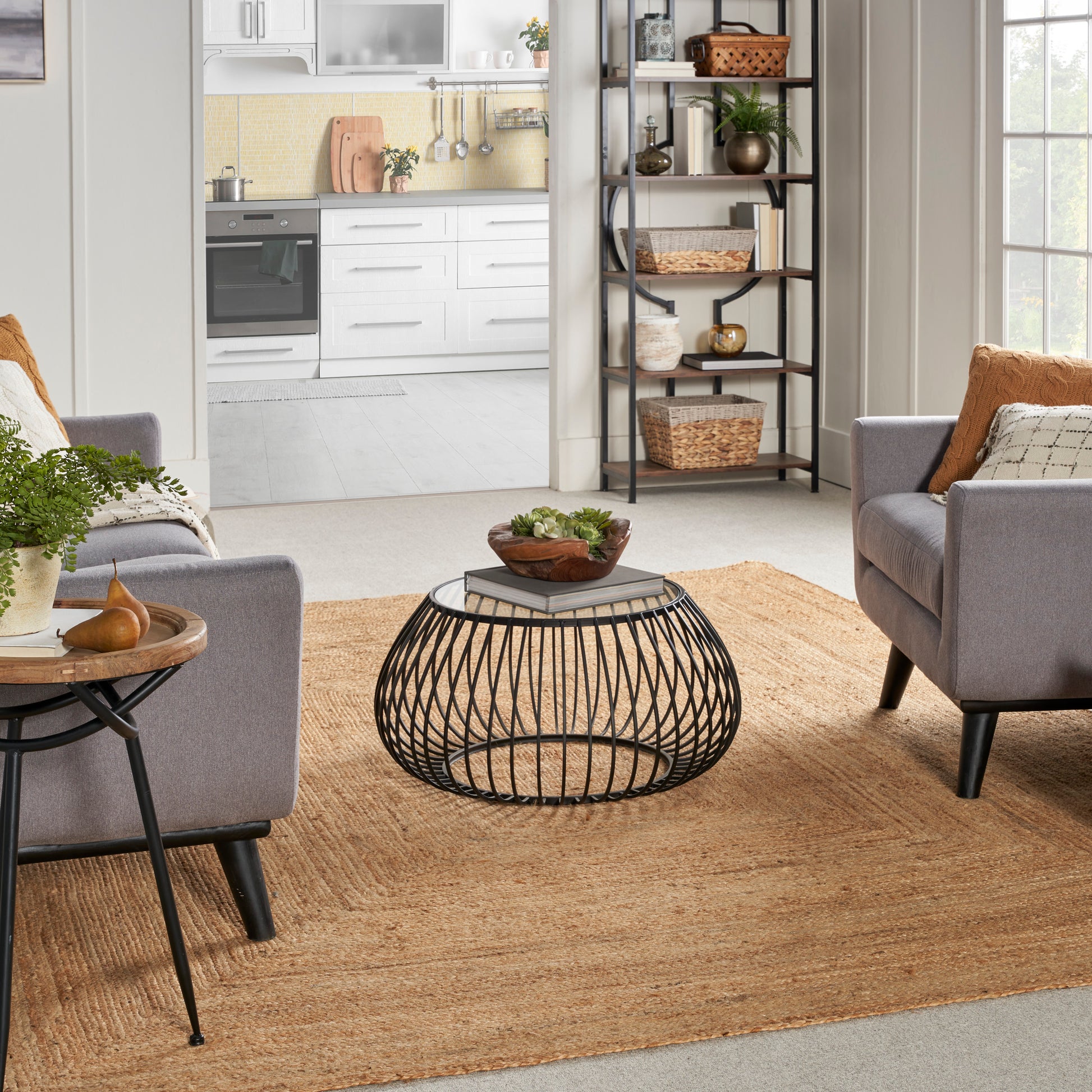 Nourison Home Natural Jute  Natural  Contemporary