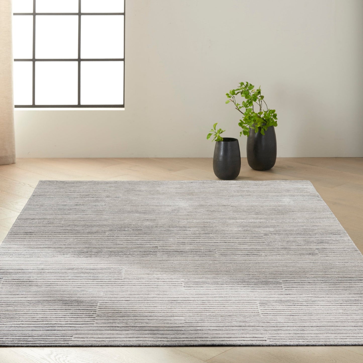 Calvin Klein Abyss CK990 Silver Grey Contemporary Woven Rug - Rugs - Calvin Klein - Atlanta Designer Rugs