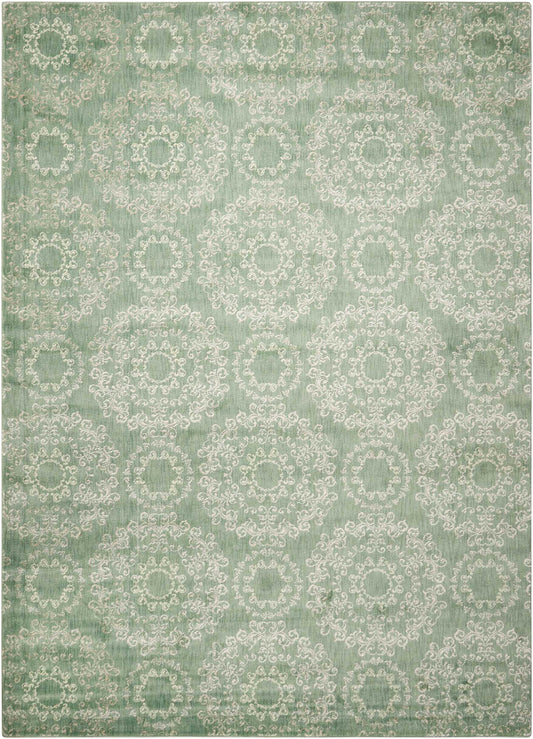 Nourison Home Tranquility  Light Green  Transitional