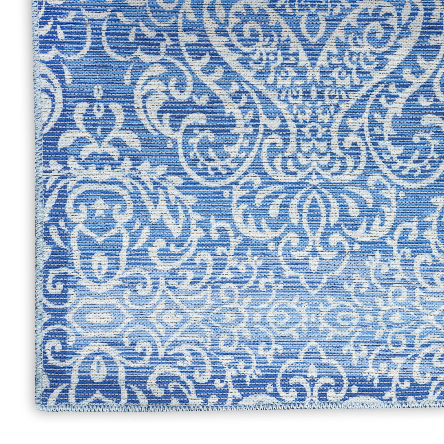 Waverly Washables Collection WAW03 Blue Contemporary Machinemade Rug - Rugs - Waverly - Atlanta Designer Rugs