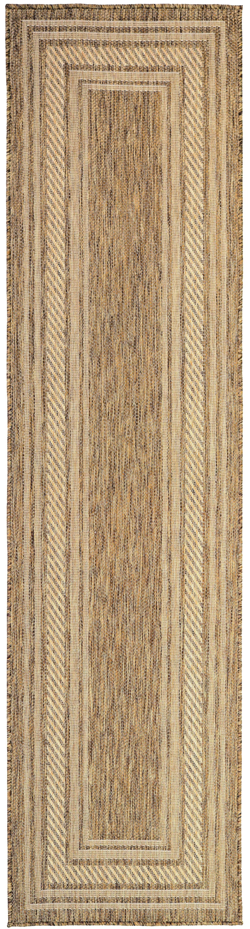 Nourison Home Horizon Indoor/Outdoor HOZ03 Natural Contemporary Power-loomed Rug