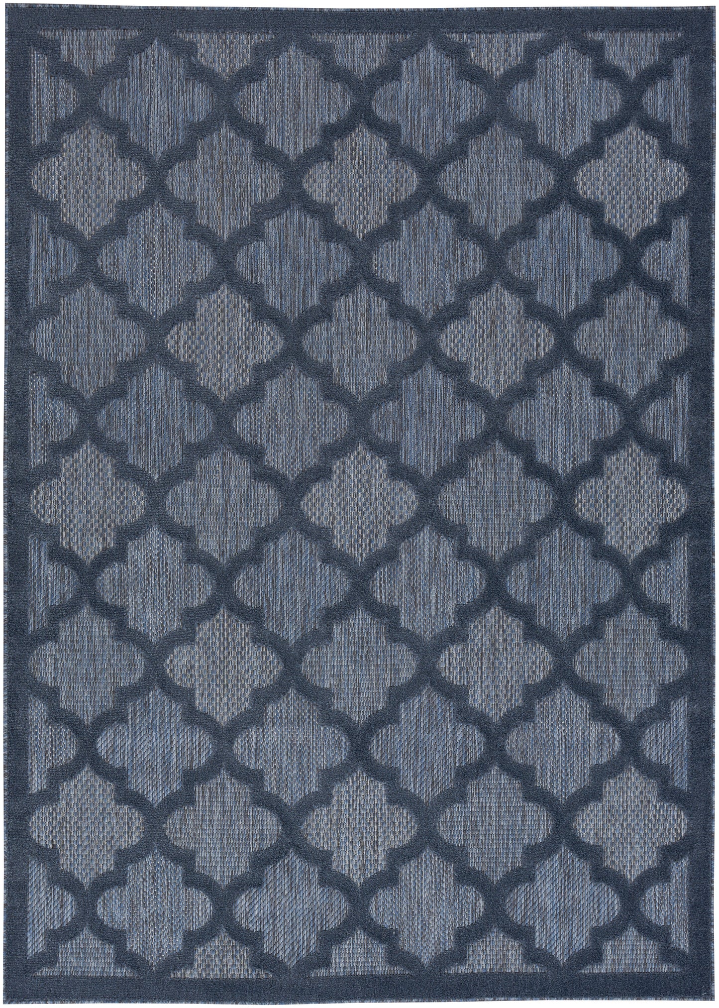 Nourison Home Easy Care NES01 Navy Blue Contemporary Flat Weave Rug