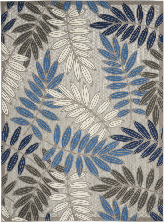 Nourison Home Aloha  Grey Blue  Contemporary